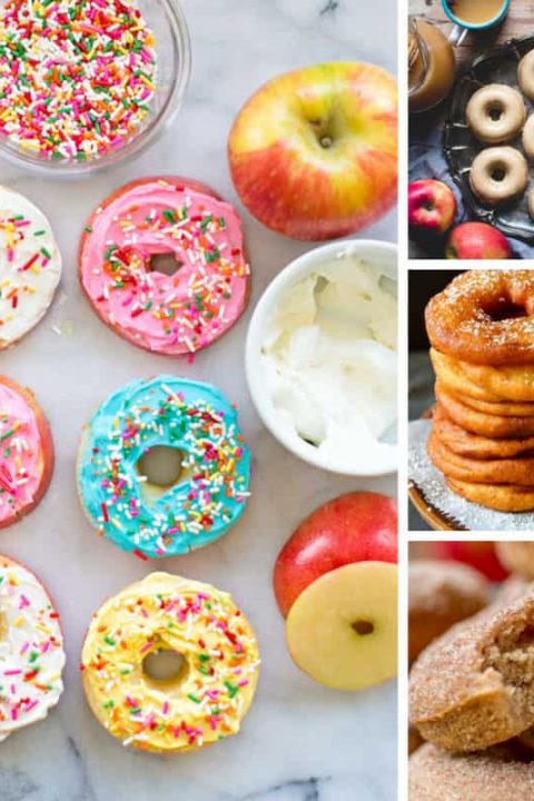 oh my goodness these apple donut recipes look amazing! I can't believe how easy they are to make!