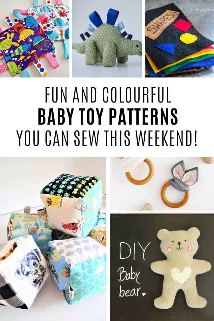 So many fabulous easy baby toy sewing patterns!