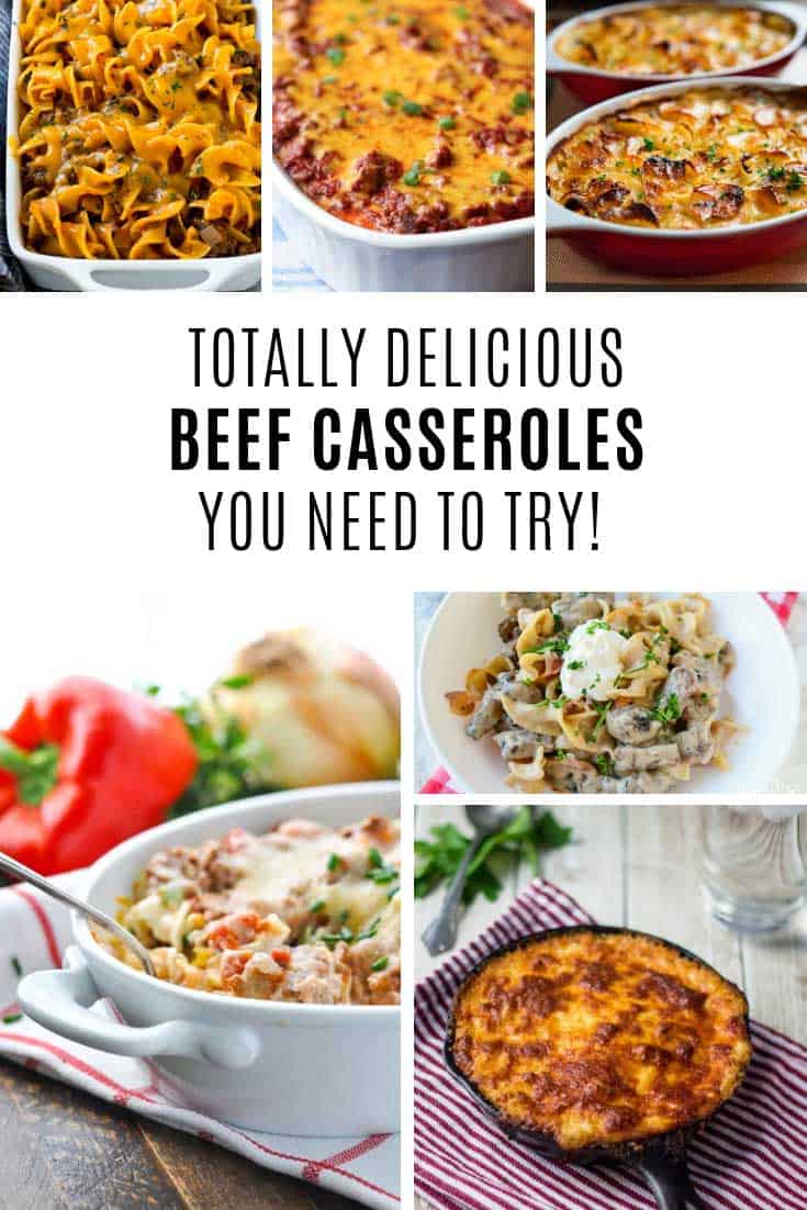 These easy beef casserole recipes taste so GOOD!