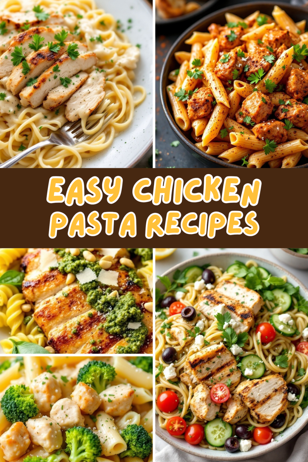 ?? Easy Chicken Pasta Recipes for a Quick & Delicious Meal - Whip up a comforting and flavorful chicken pasta dish in no time! These easy recipes are perfect for busy nights, combining juicy chicken, rich sauces, and hearty pasta for a meal everyone will love. ?✨ #ChickenPasta #EasyDinners #ComfortFood #PastaLovers #QuickMeals