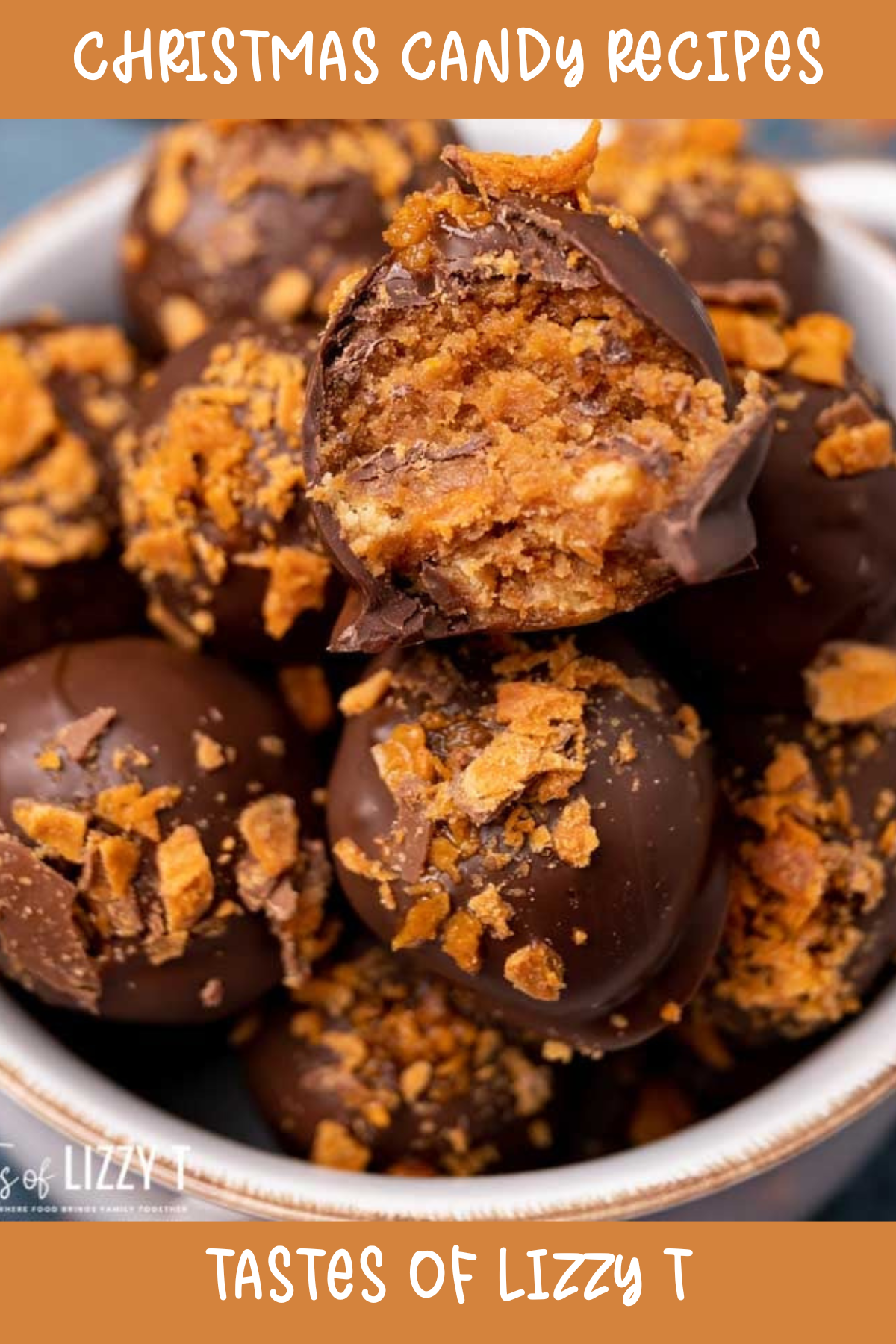 Tastes of Lizzy T brings us Butterfinger Tornado Truffles, combining crispy candy pieces and creamy chocolate. With a bit of crunch and loads of flavor, these truffles are a fun twist on traditional chocolate truffles.