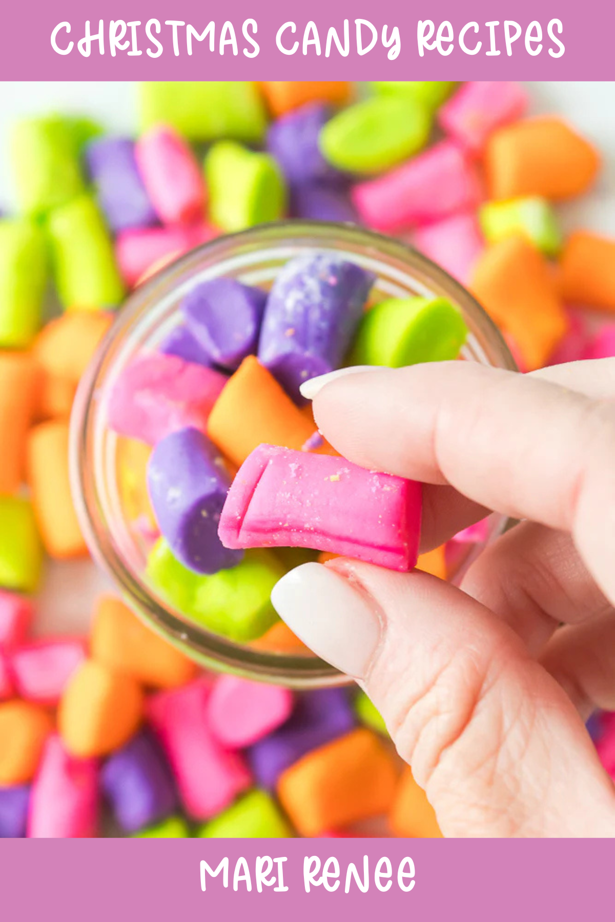 These homemade butter mints from Marci Renee are buttery, melt-in-your-mouth candies that are perfect for after-dinner treats or to add a nostalgic touch to your holiday candy tray.