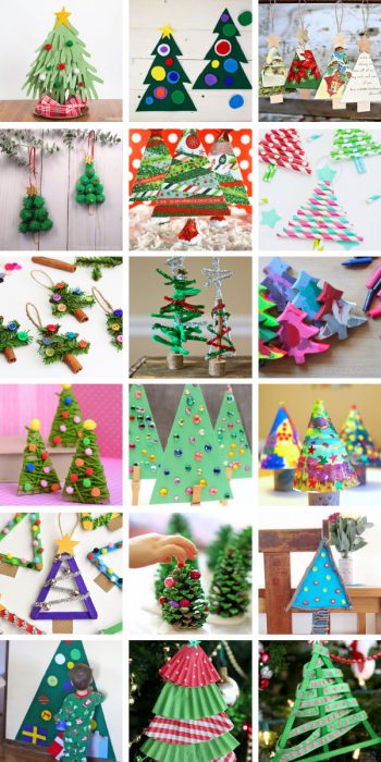 25+ Easy Christmas Tree Crafts for Kids {that make fabulous Holiday decor!}