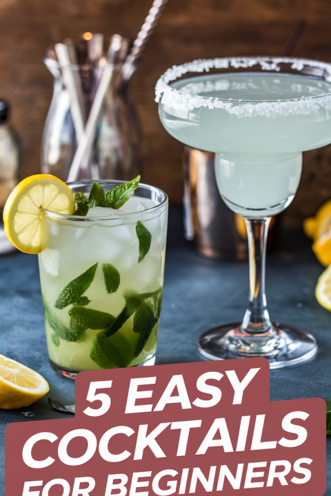 5 Easy Cocktails Every Beginner Can Master ?✨ Learn how to make 5 classic cocktails with simple ingredients and easy steps. Perfect for your next party or cozy night in! ?? #EasyCocktails #BeginnerMixology #CocktailRecipes