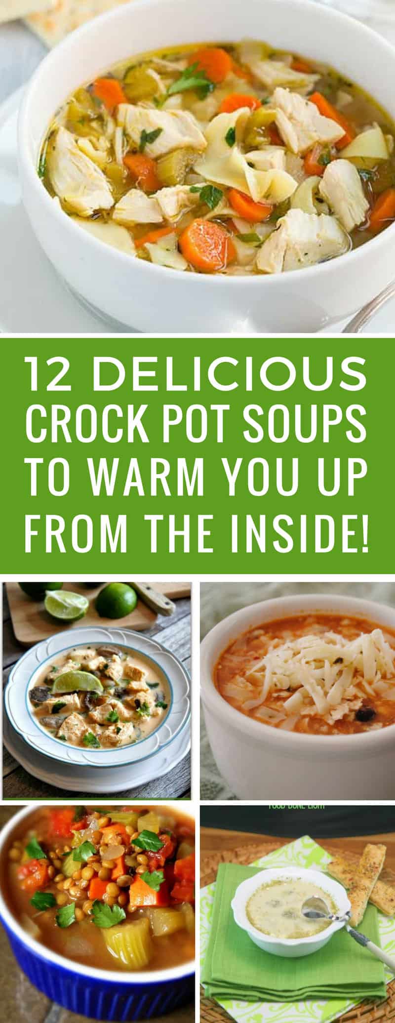 Yum these crock pot soups are so easy and the whole family enjoys them for lunch and dinner! Thanks for sharing!