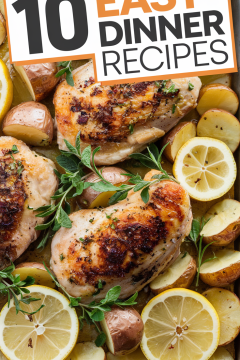 ?? Easy Dinner Recipes for Stress-Free Weeknight Meals – 10 Quick Ideas ?✨ Dinner made simple! These Easy Dinner Recipes are perfect for weeknight meals and busy evenings. Quick to prep, easy to cook, and absolutely delicious – dinner has never been this effortless! ??