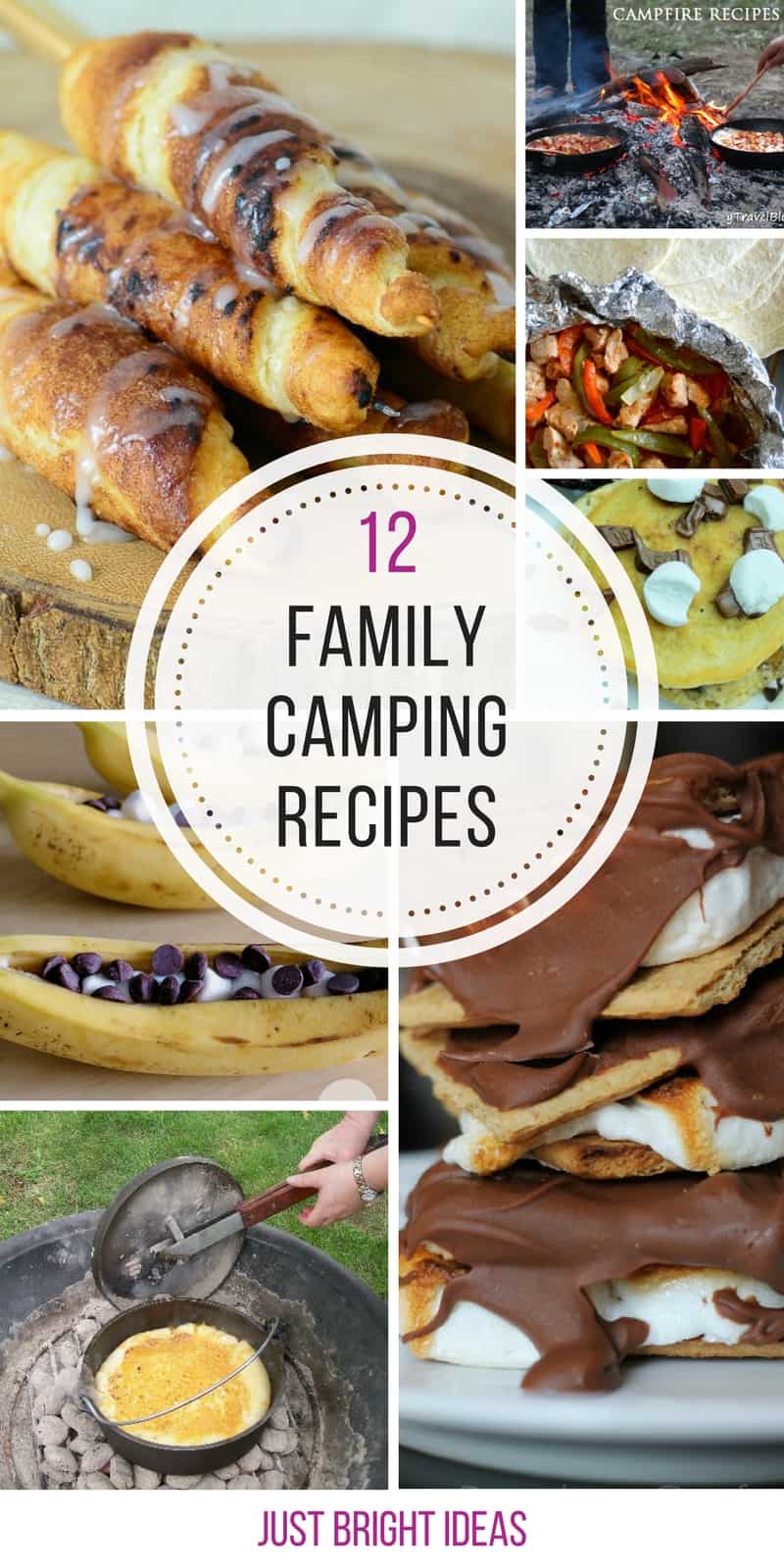 So many easy family camping recipes - can't wait to try those cinnamon rollups!
