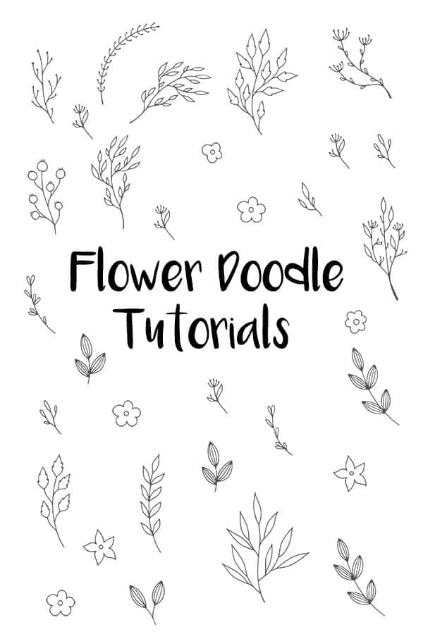 How to Draw Easy Flower Doodles for Bullet Journal Spreads