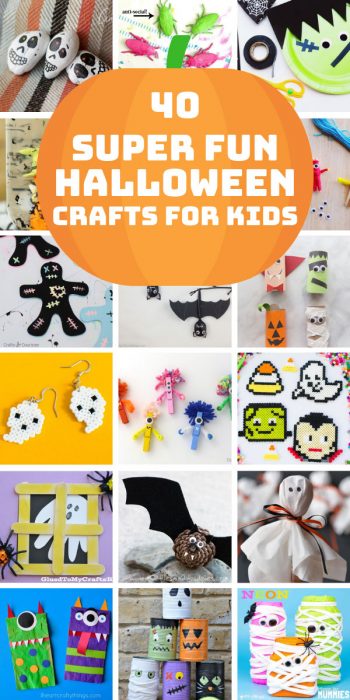 40 Easy Halloween Crafts for Kids to Make {Spooky fun for children of ...