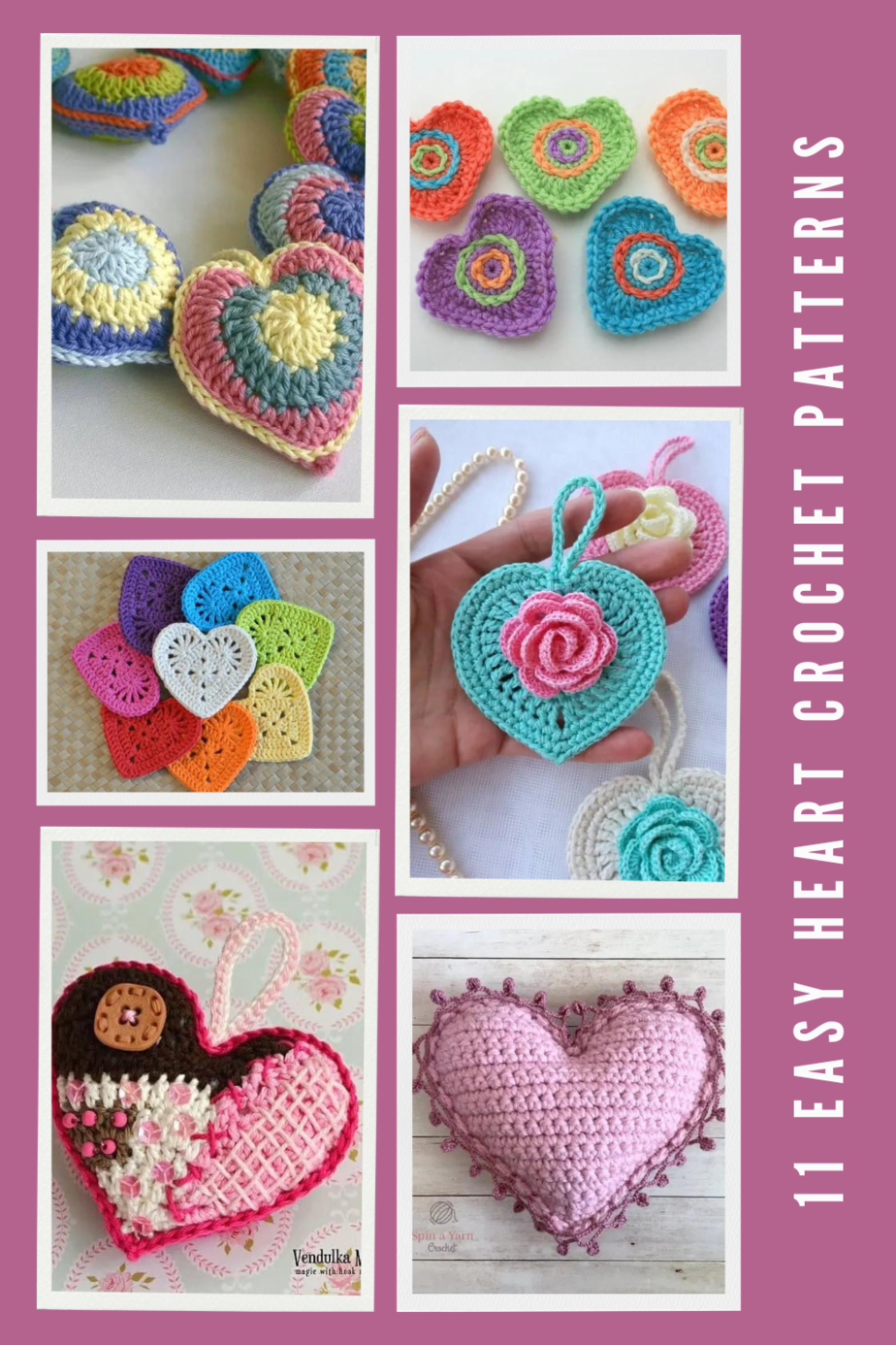 11 Easy Heart Crochet Patterns for Valentine’s Day