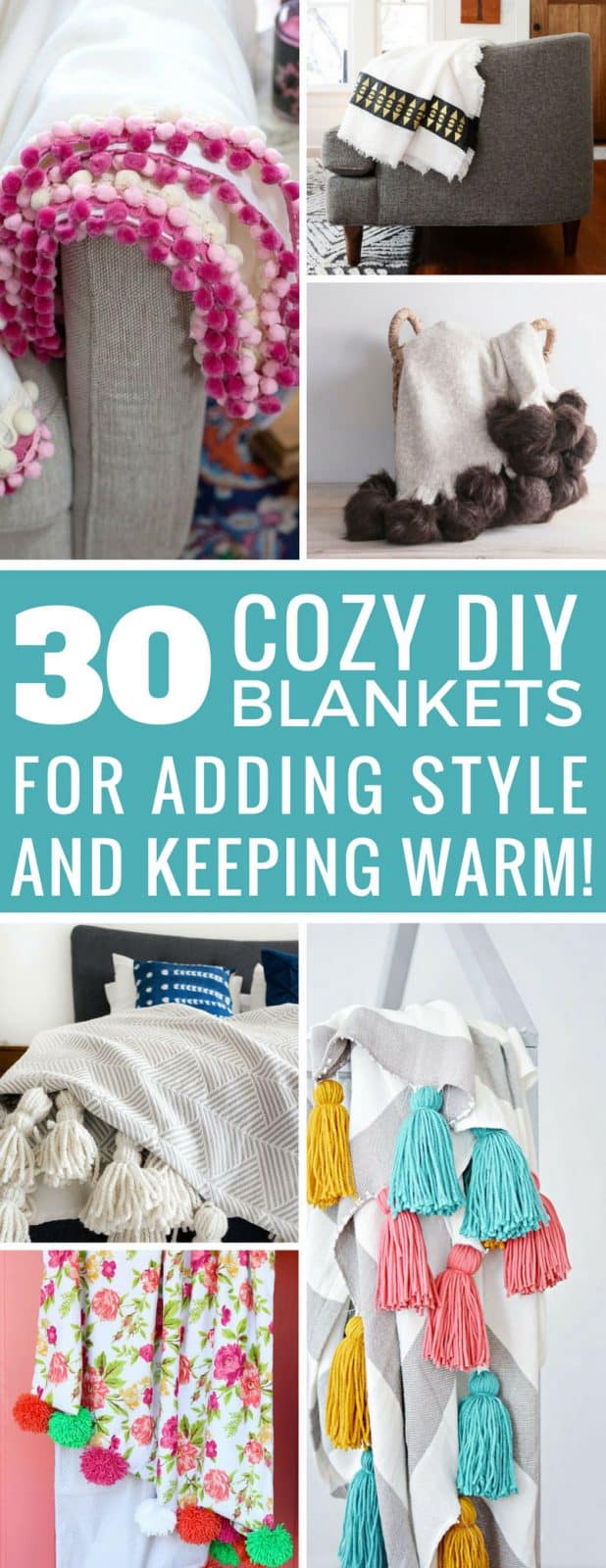Add Some Flair to Your Sofa With These 30 Easy Homemade Blanket Ideas