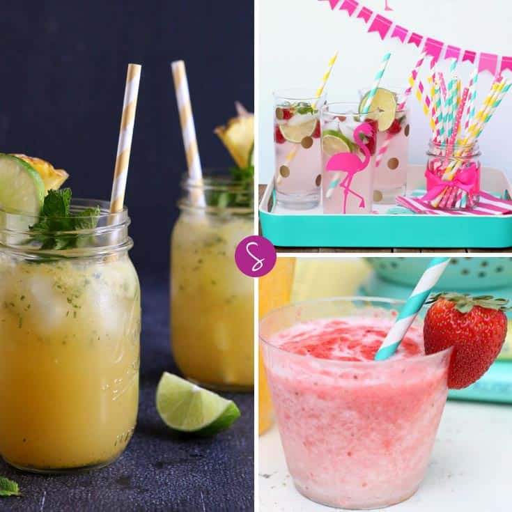These mocktail recipes are perfect for a kid's New Year's Eve party!