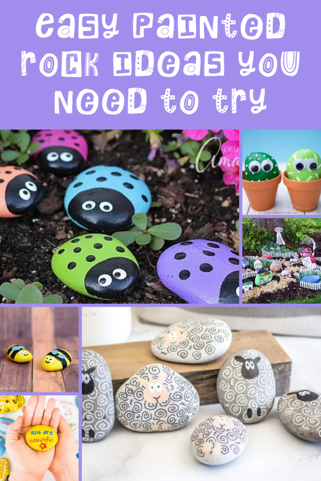 25 Easy Painted Rock Ideas to Turn Simple Stones into a Work of Art!