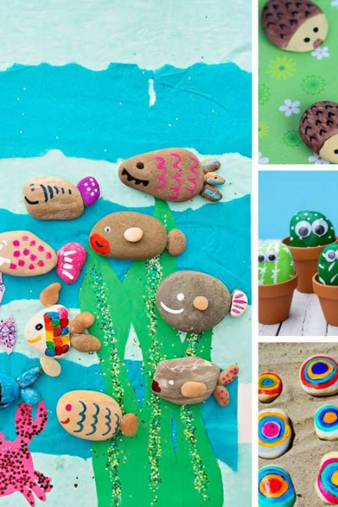 These easy painted rock ideas are just what we need for our stone collection!