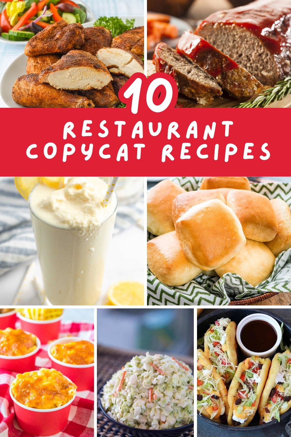Bring the taste of your favorite restaurants to your kitchen with these top 10 copycat recipes! Enjoy Chick-fil-A’s Frosted Lemonade, Panda Express’s Chow Mein, Texas Roadhouse Rolls, and more. Perfect for satisfying those cravings! 🍽️🌟 #HomeCooking #Yummy

