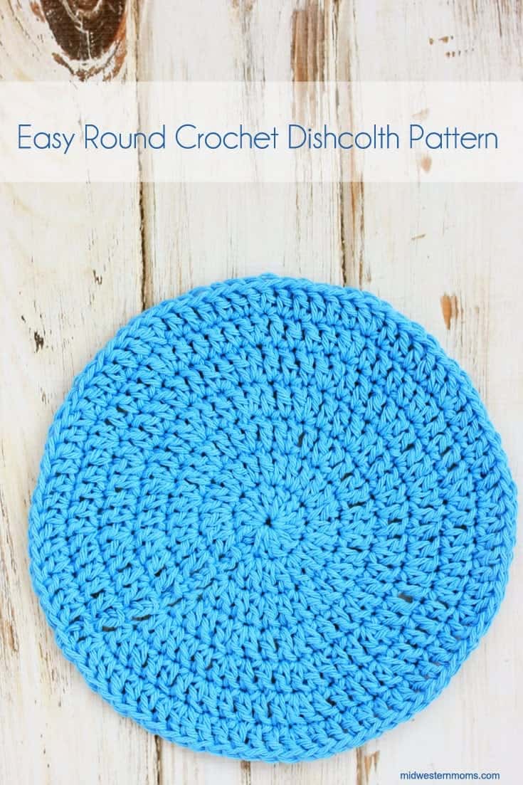 Easy Round Dishcloth Crochet Pattern