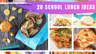 Look! A whole month of easy to make and yummy to eat school lunch ideas for kids and picky eaters! #backtoschool #lunch #kids #food