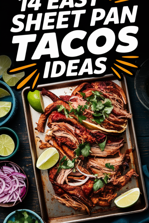 ?? 14 Easy Sheet Pan Tacos for Busy Weeknights (Minimal Effort, Maximum Flavor!) Taco night just got easier! These sheet pan taco recipes are packed with bold flavors, require minimal cleanup, and are perfect for feeding the whole family in no time. ?️?️ #SheetPanMeals #TacoTuesday #EasyDinners #OnePanCooking #WeeknightMeals