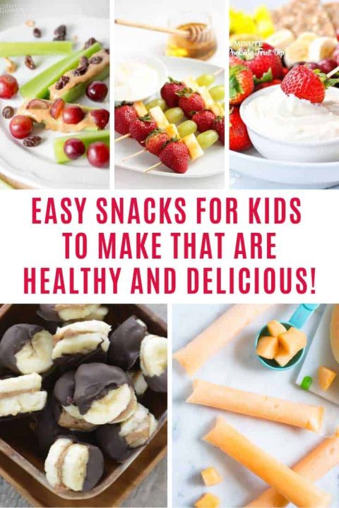 These easy snacks for kids to make are healthy and delicious. Grownups will enjoy them too! Includes gluten free ideas.