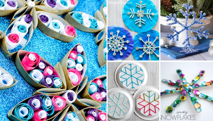 22 Easy Snowflake Crafts for Kids of All Ages to Have Fun With