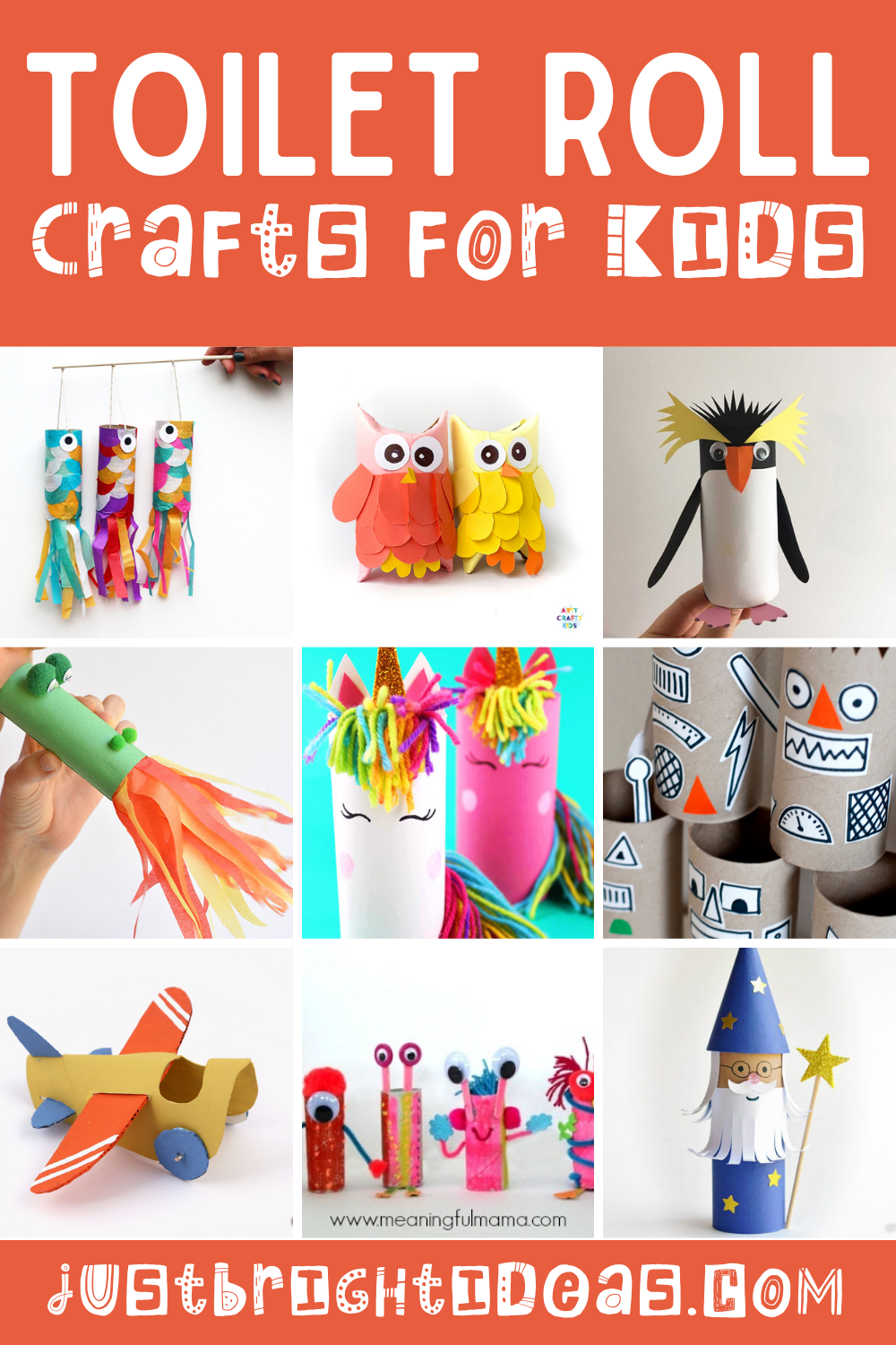 Loving these easy toilet roll crafts for kids of all ages! So many fun ideas from dragons and unicorns to castles and adorable rockhopper penguins!