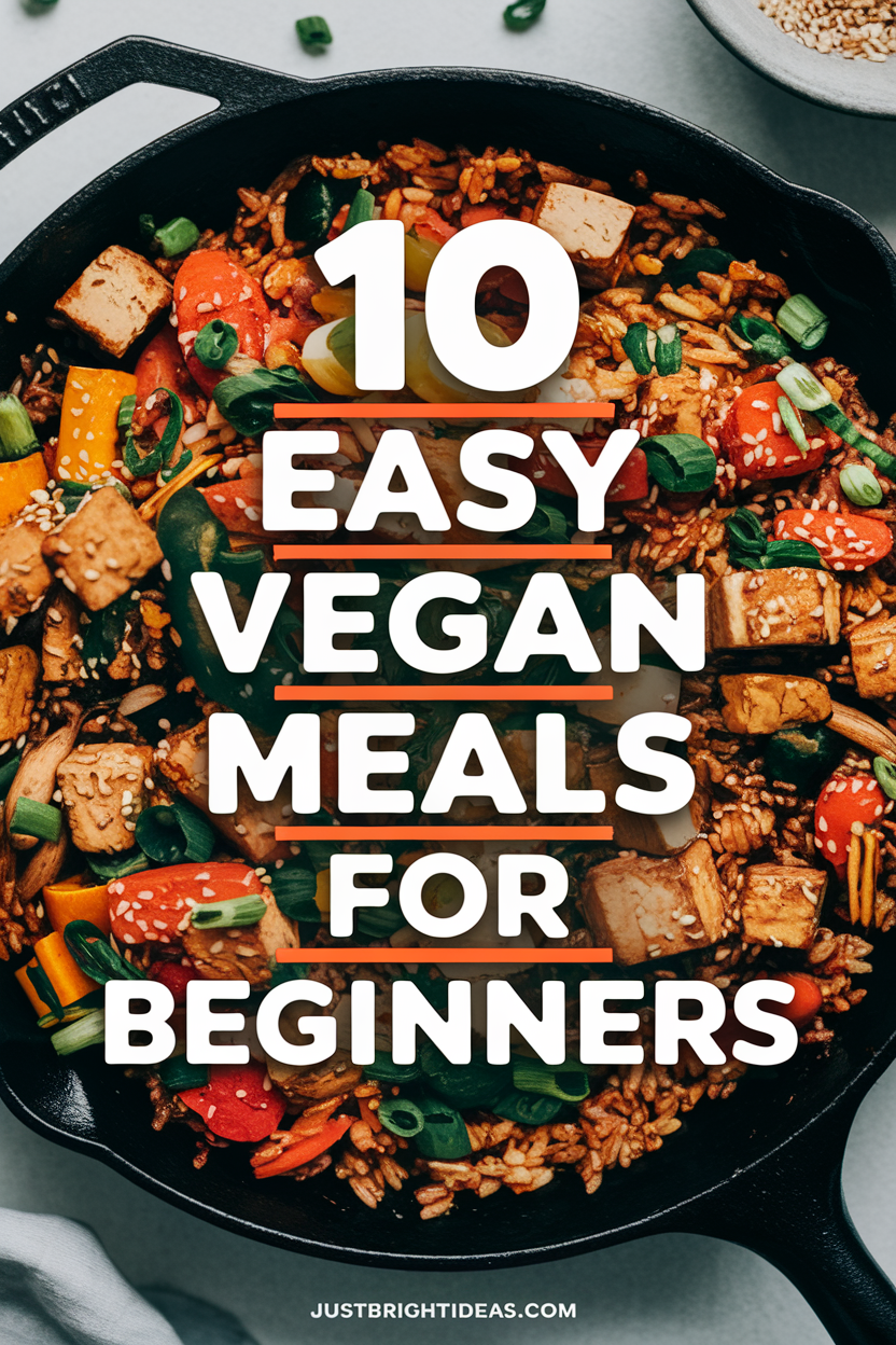 🥗 From creamy lentil curry to fresh vegan tacos, these simple recipes make going plant-based a breeze. Save this roundup for meal ideas! #VeganForBeginners #PlantBasedCooking