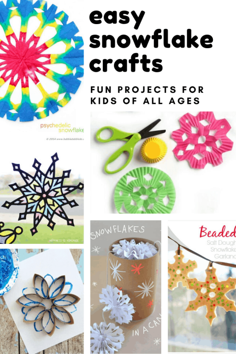 These easy snowflake crafts are the perfect way to teach kids about symmetry and have fun on winter weekends!
