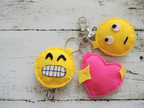 DIY Emoji Keychains