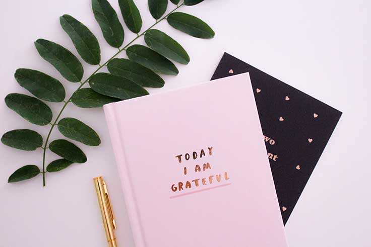 Express gratitude in your journal