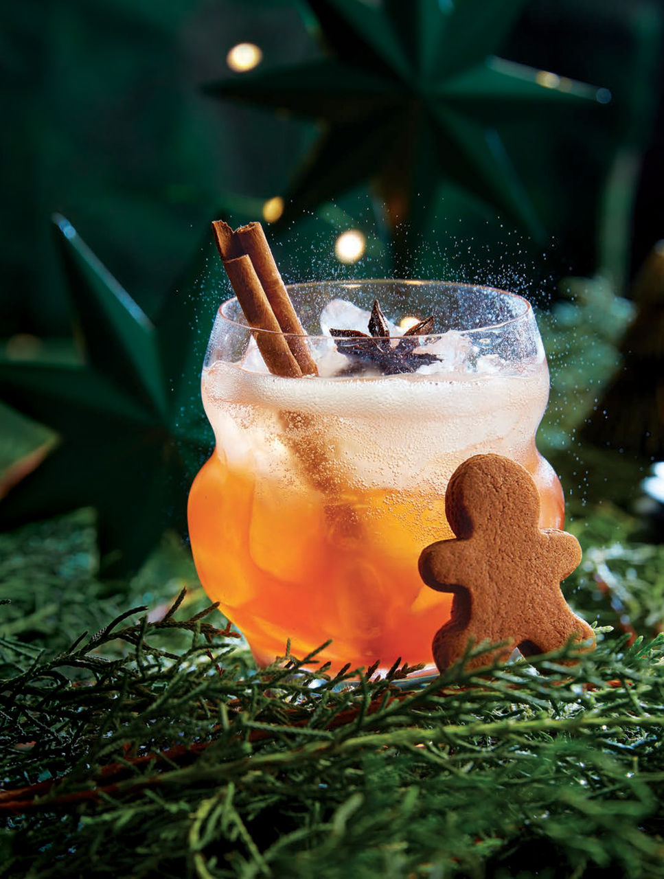 This gingerbread smash is a unique cocktail that combines festive gingerbread with the freshness of a classic smash. Great for a holiday gathering or to impress cocktail enthusiasts!