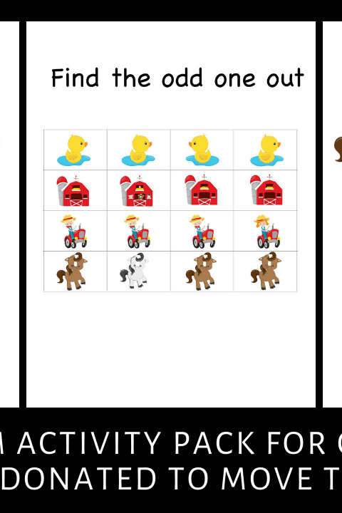 This fun printable pack is perfect for kids under 8. Includes colouring pages, cutting practice and story writing pages. #kids #activities