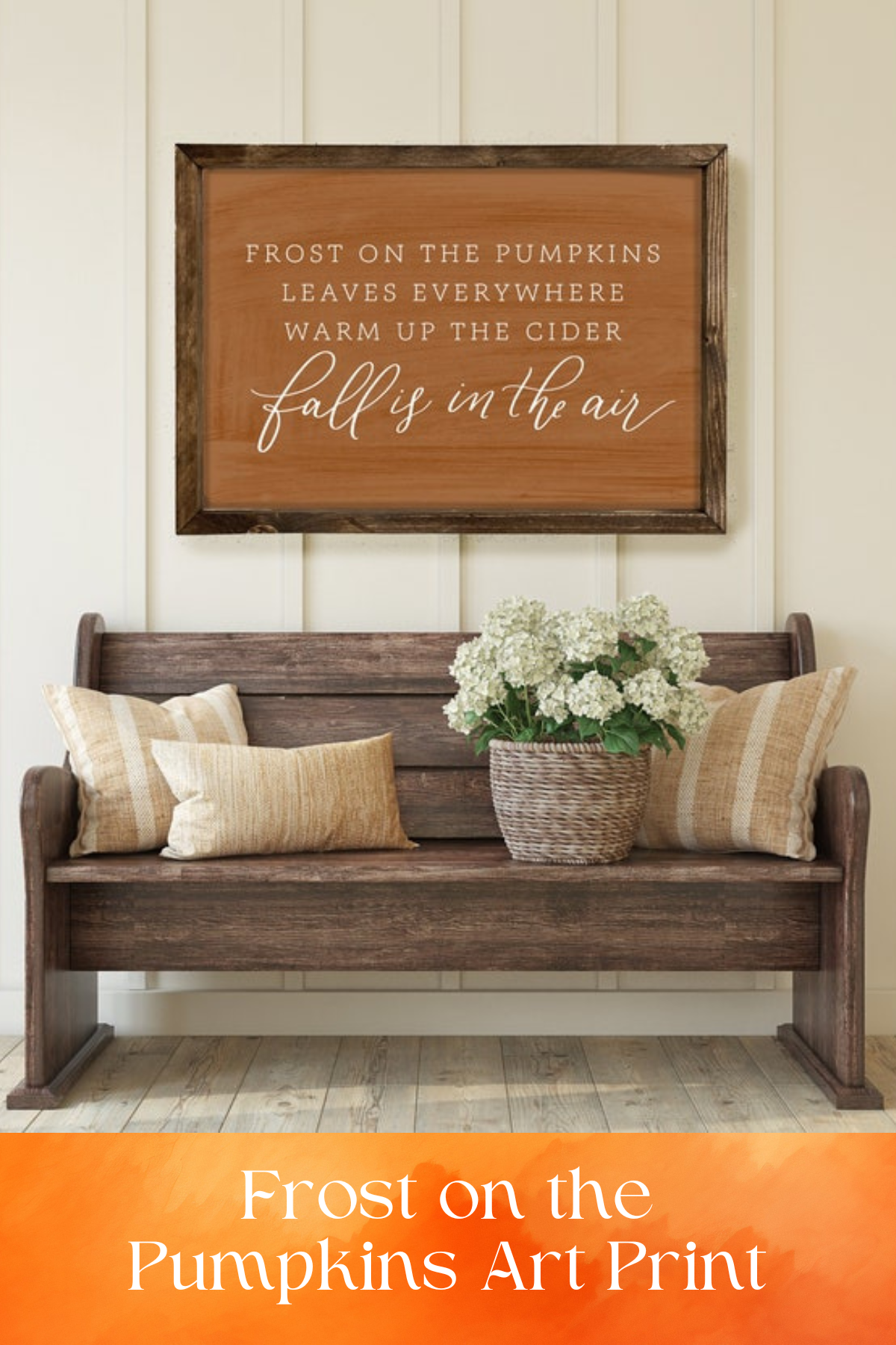 Frost on the Pumpkins Art Print: This stunning print captures the crisp essence of fall mornings. It's the perfect addition to any cozy autumn-inspired corner of your home.