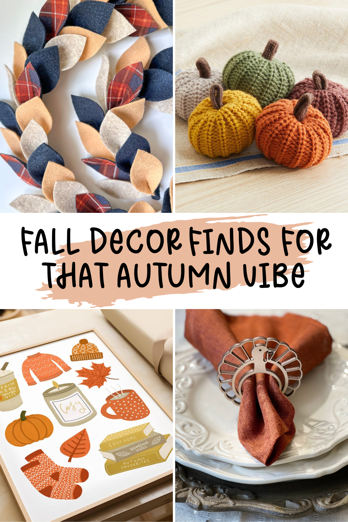 Ready to bring those fall vibes into your space? Check out this collection of charming fall decor from Etsy. Think knit pumpkins, cozy throws, and more! 🍁 #FallInspiration #AutumnDecor #EtsyHome