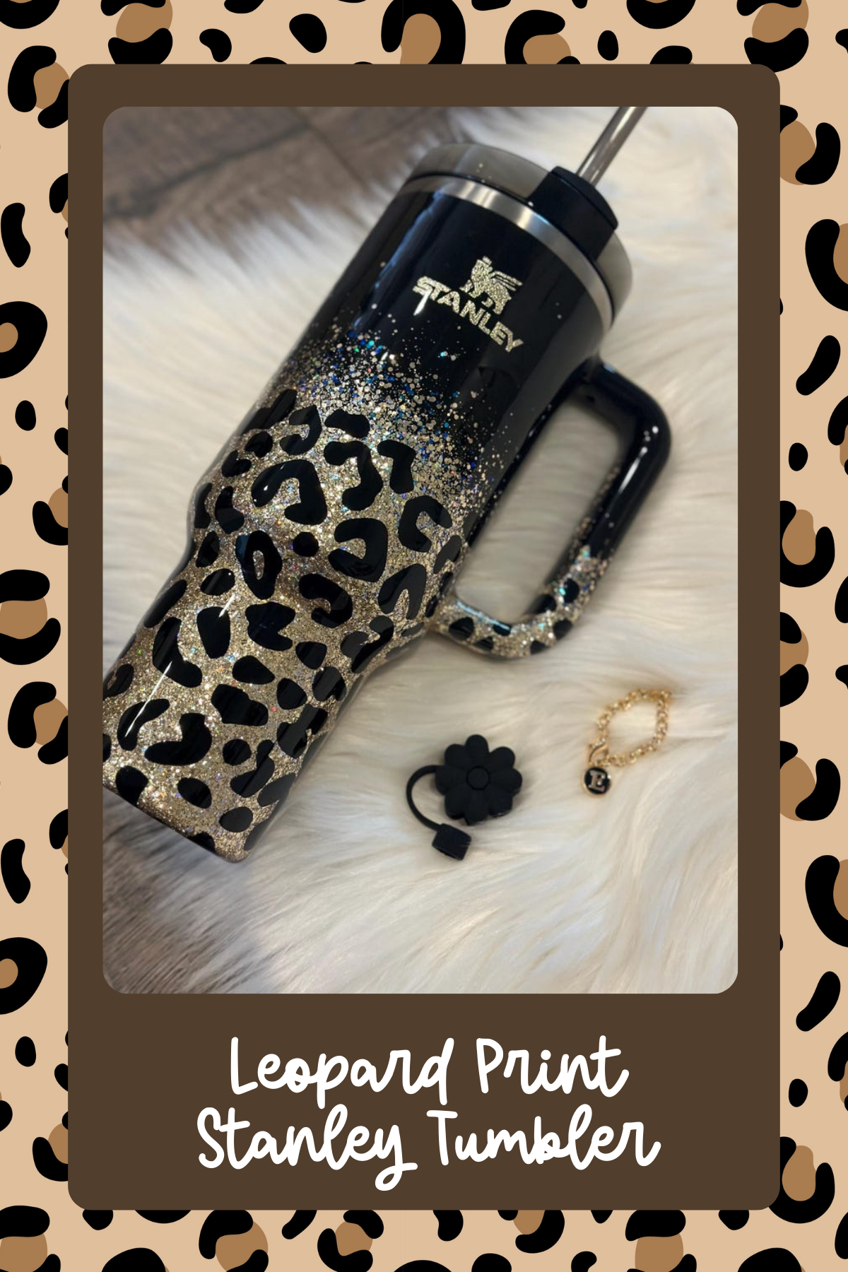 Stay hydrated in style with this personalized leopard print Stanley tumbler! It’s a must-have for fall, combining trendiness and practicality for your daily adventures.