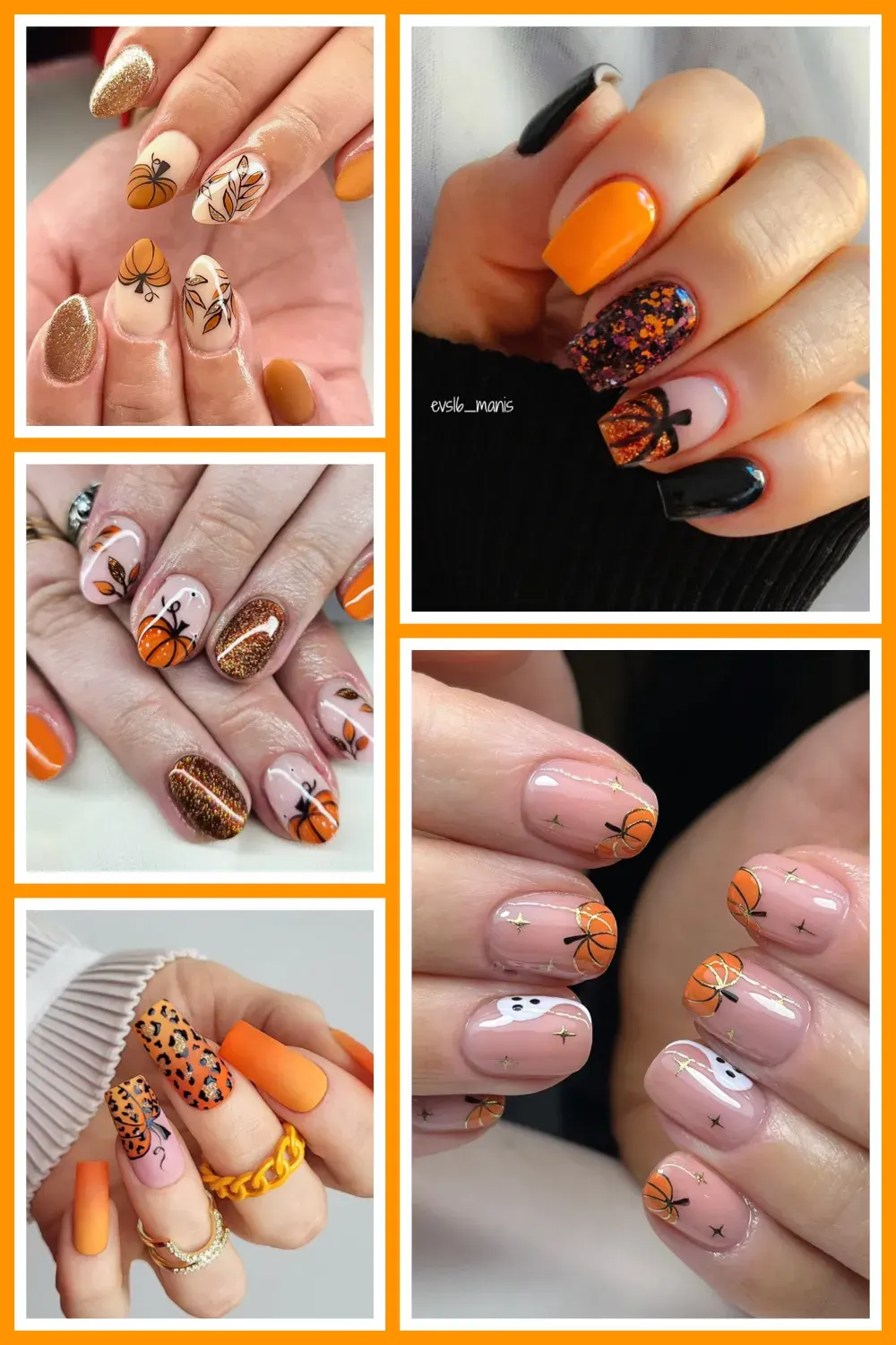 Looking for cozy nail inspo this fall? These pumpkin nail art designs are perfect for October, Halloween, and Thanksgiving—cute, chic, and easy to recreate at home or with your nail artist. #PumpkinNails #HalloweenNails #ThanksgivingNails