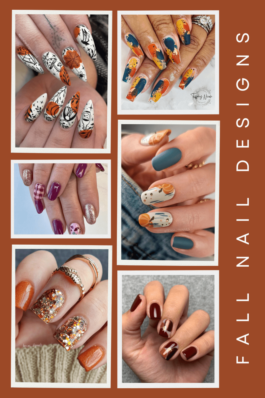 Fall Nail Art Designs + Video Tutorials