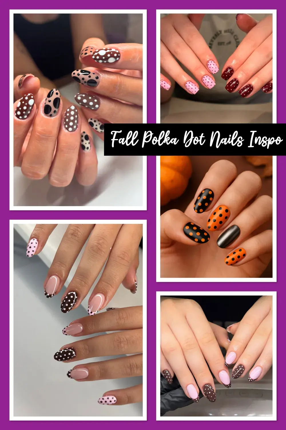 Cozy Fall Polka Dot Nail Ideas You’ll Love 💅🍁From soft neutrals to rich chocolate tones, these fall polka dot nails are the perfect mix of cozy and cute. Get inspired for your next mani! #FallNails #PolkaDotNails #NailInspo