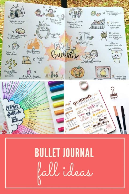 Bullet Journal Ideas for Fall Theme Pages {From gratitude spreads to ...