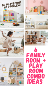 No spare playroom? No problem! These clever family room and playroom combo ideas are perfect for small spaces—think smart storage, multitasking furniture, and stylish ways to keep the toy chaos under control. ??? #PlayroomIdeas #FamilyRoomDesign #SmallSpaceLiving #ToyStorage #PlayroomOrganization