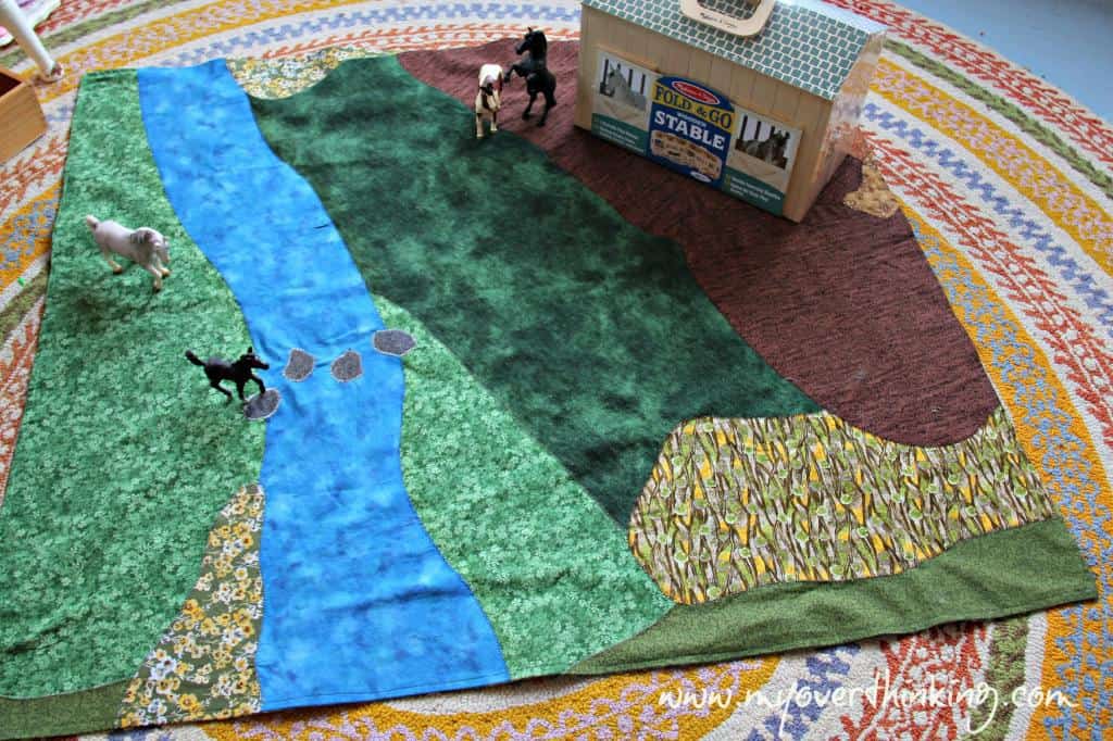 Farm playmat DIY