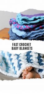 If you're looking for a last minute baby shower gift you won't go wrong with these fast crochet baby blankets. They're beginner friendly too!