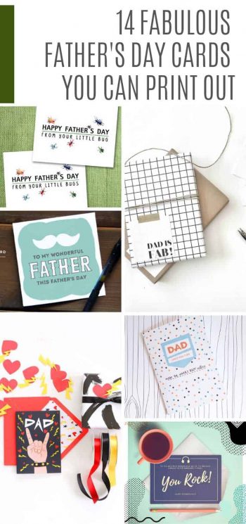 14 Fabulous Father's Day Cards You Can Print Out