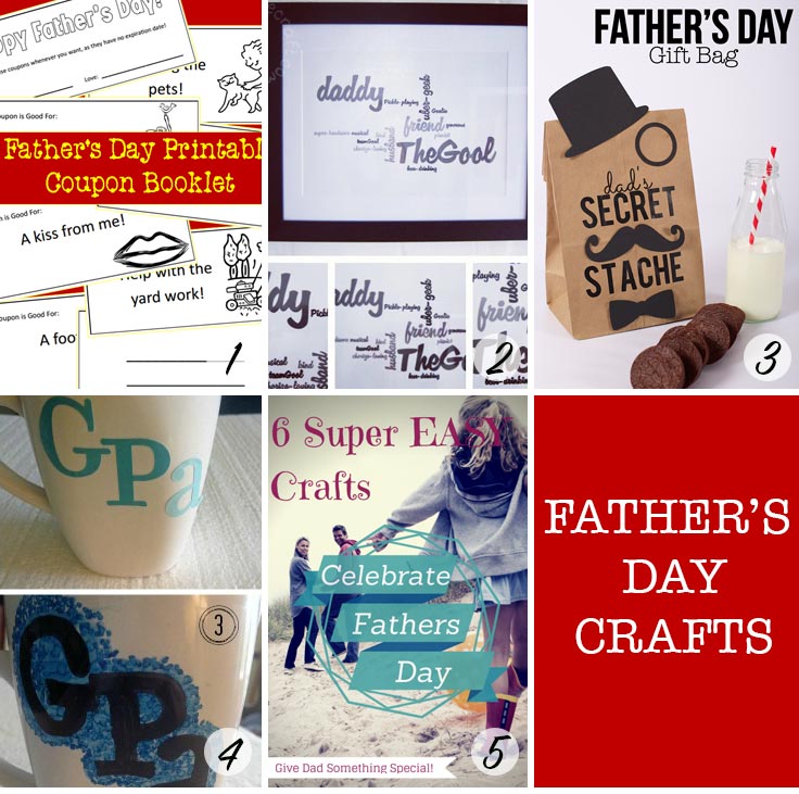 These Father's Day Crafts are so cute - especially those coupons!