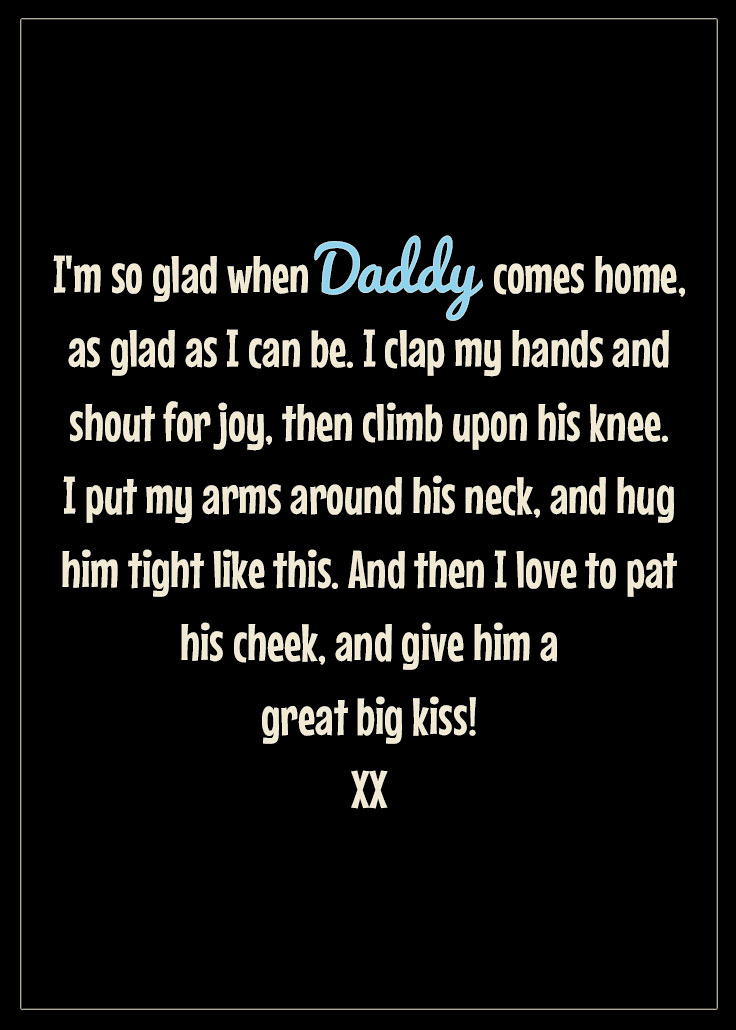 Free Father's Day printable from child - pin it and share it