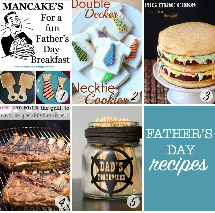 These Father's Day recipes look fabulous - love that cake!