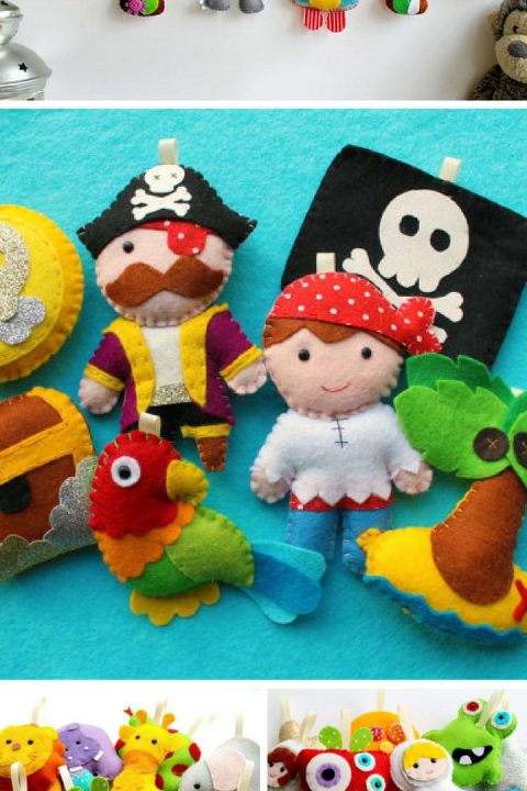 Felt Garlands for Children's Rooms