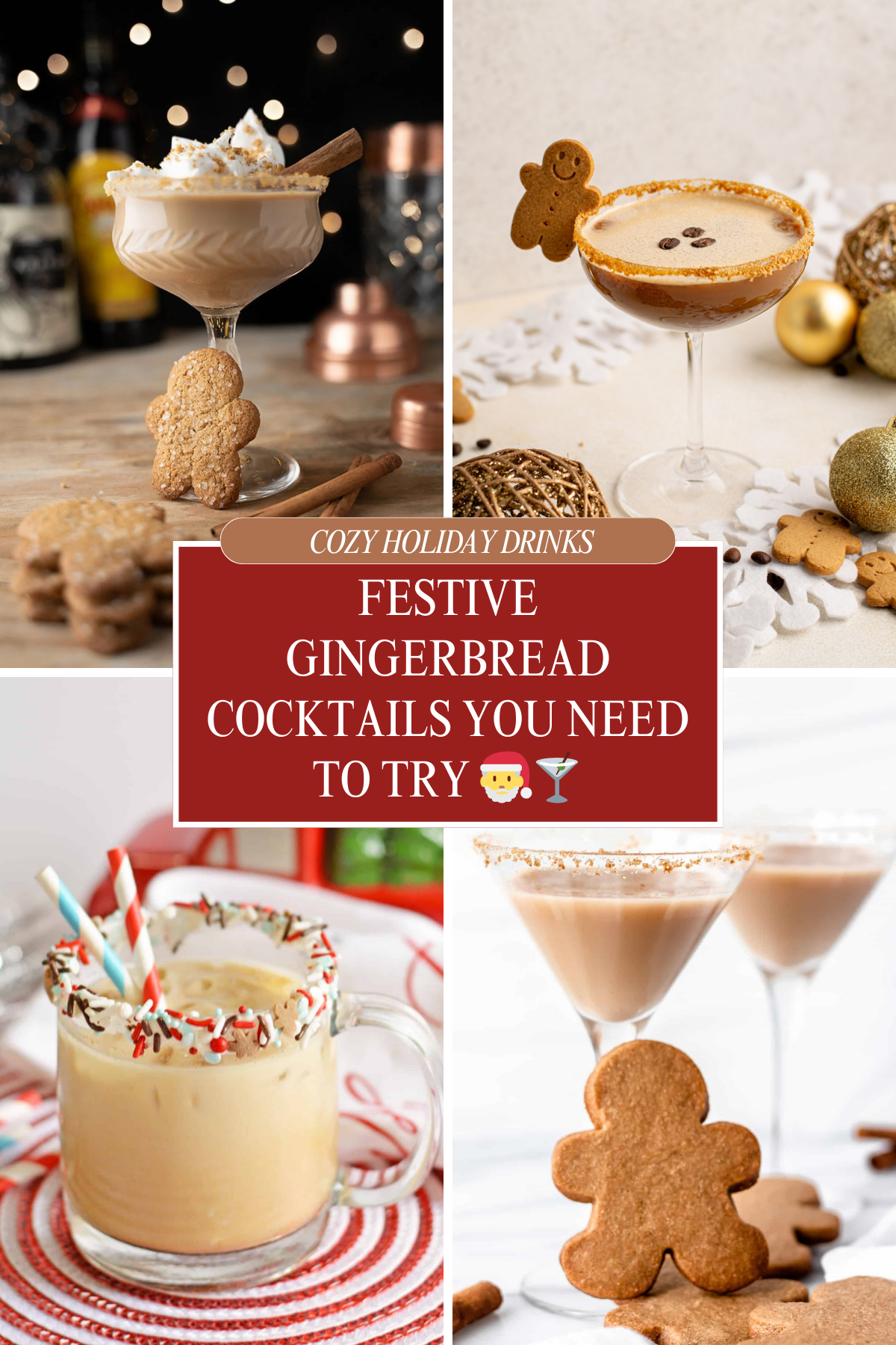 From creamy martinis to refreshing mules there’s a gingerbread cocktail for every taste this holiday season Cheers to cozy sips