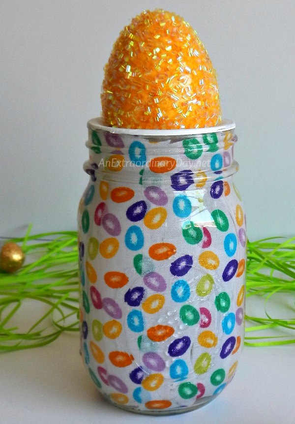 Eggstra Special Easter Mason Jar Craft