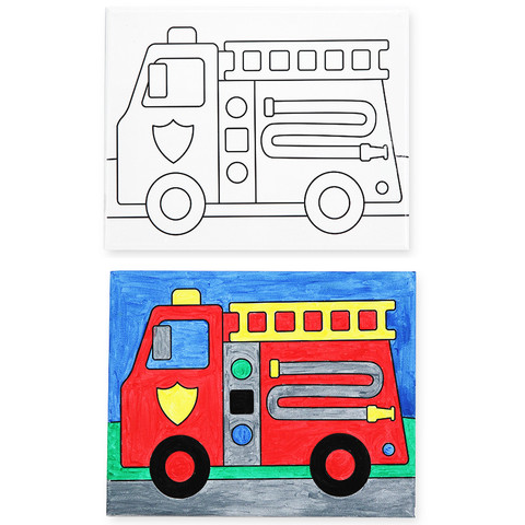 Fire Truck Canvas Art