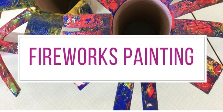 This fireworks painting activity is perfect for the 4th of July!
